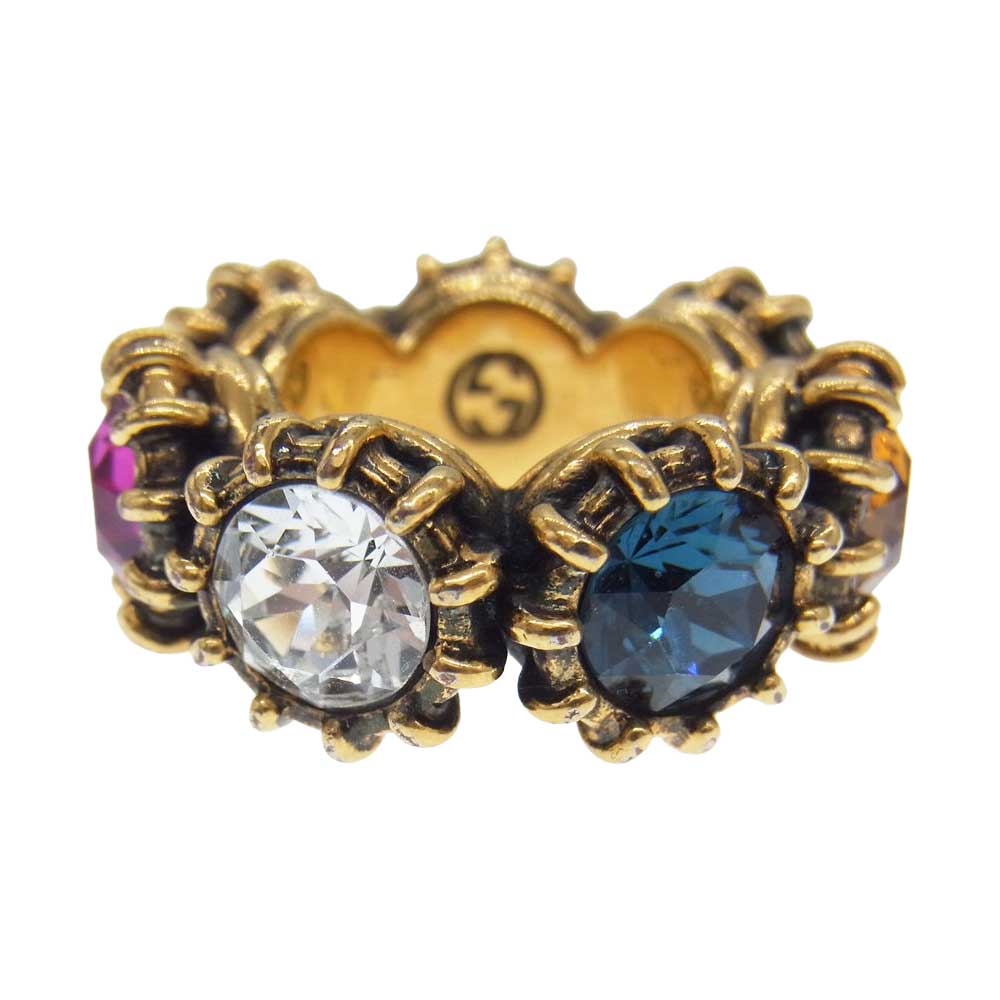 GUCCI グッチ タイガー クリスタル リング マルチカラー系【中古】