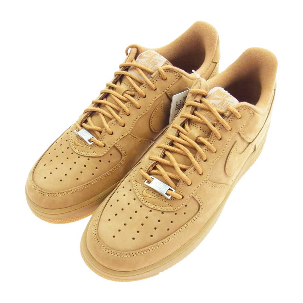 Supreme シュプリーム DN1555-200 Nike Air Force 1 Low Flax Wheat ナイキ エアフォース 1 ロー フラックス ウィート ライトブラウン系 27.5cm【極上美品】【中古】