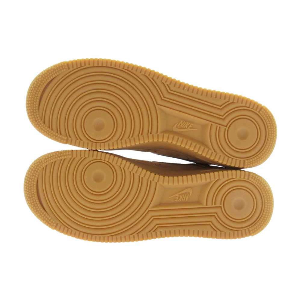 Supreme シュプリーム DN1555-200 Nike Air Force 1 Low Flax Wheat ナイキ エアフォース 1 ロー フラックス ウィート ライトブラウン系 27.5cm【極上美品】【中古】