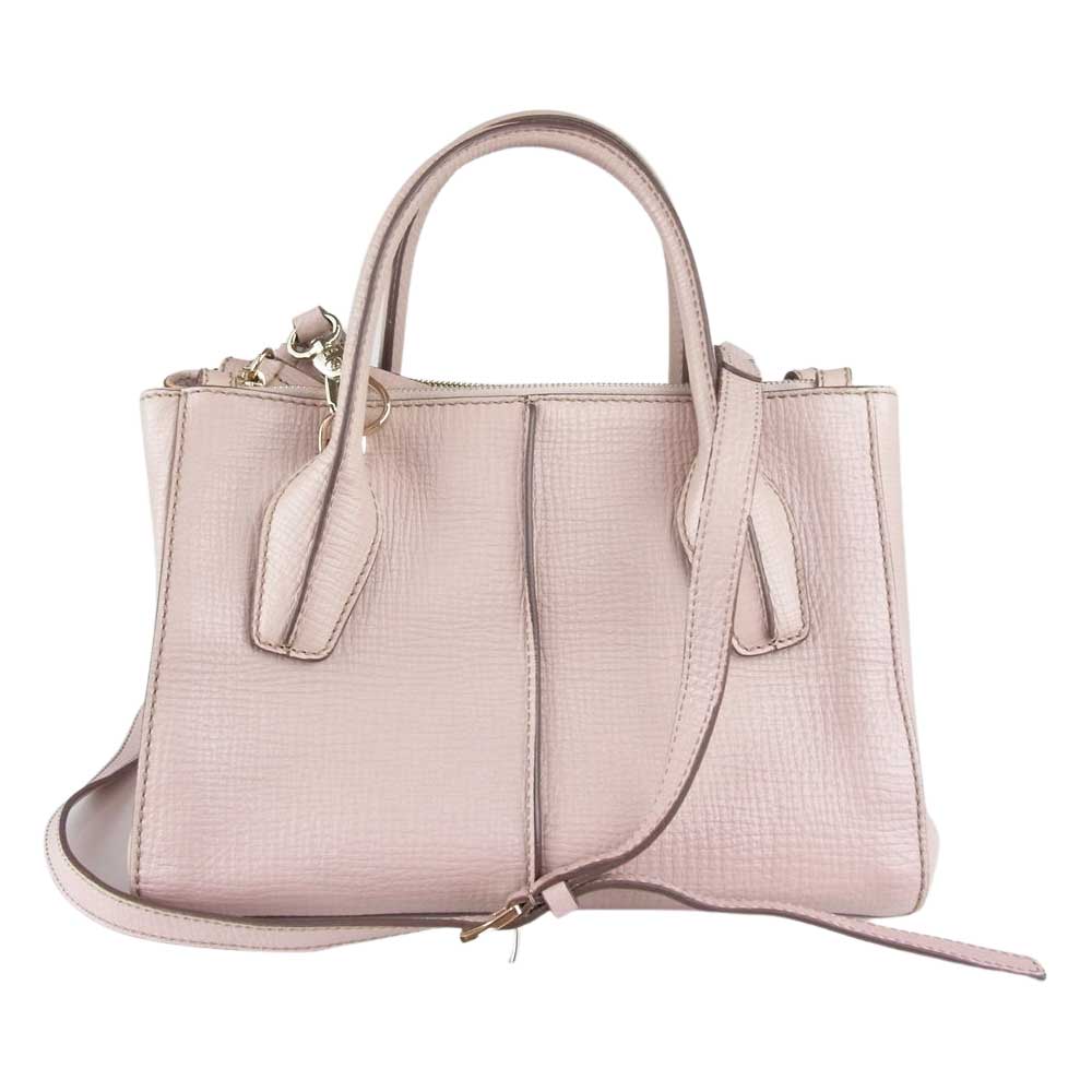 TOD’S トッズ Ｄバッグ 2WAY ハンド ショルダー バッグ スモール ピンク系【中古】