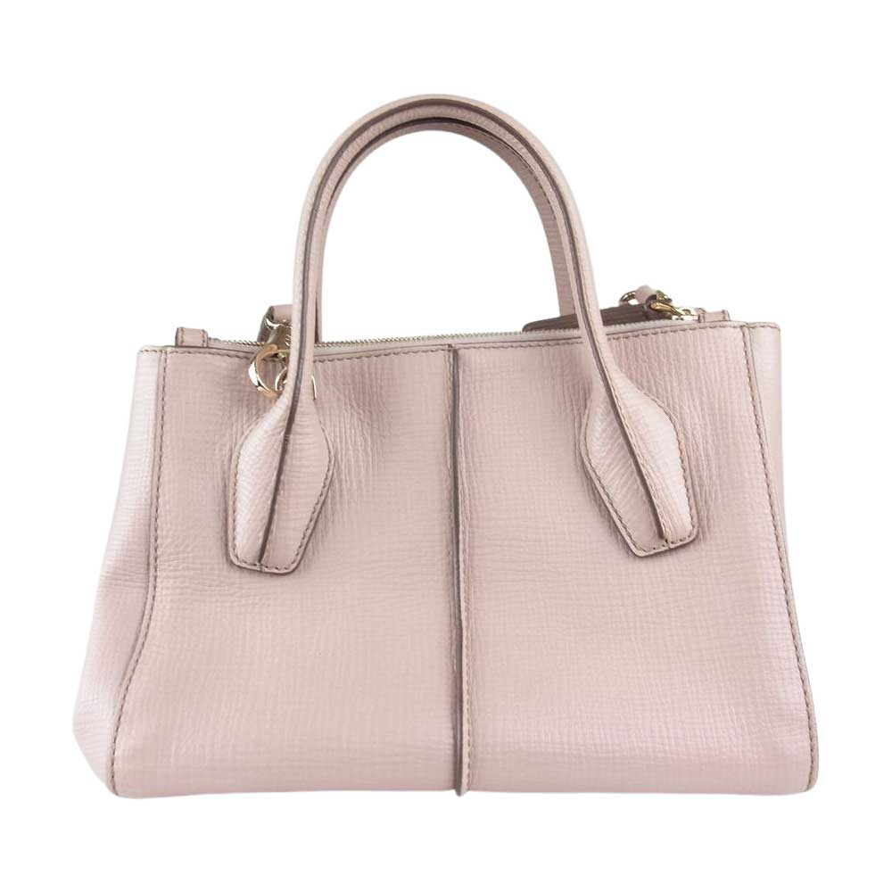 TOD’S トッズ Ｄバッグ 2WAY ハンド ショルダー バッグ スモール ピンク系【中古】