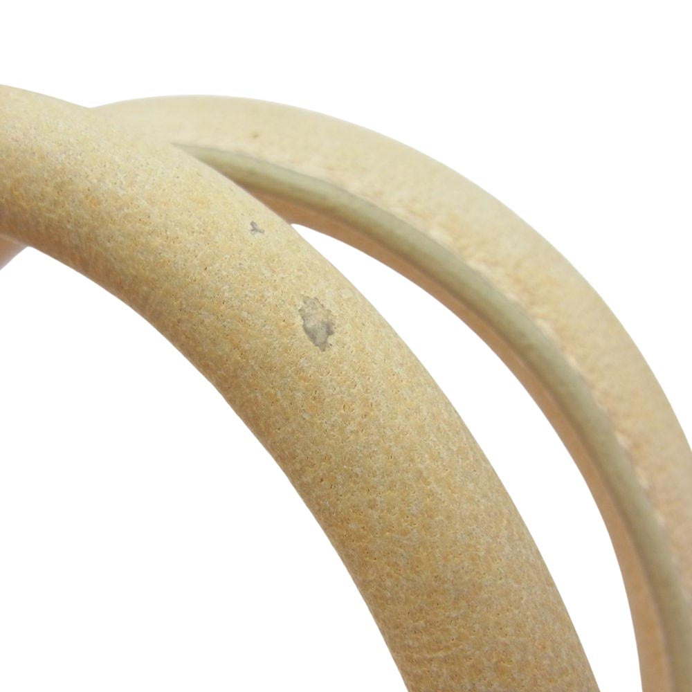 RALPH LAUREN ラルフローレン 563038 リッキー 2WAY レザー ショルダー トートバッグ ベージュ系【中古】