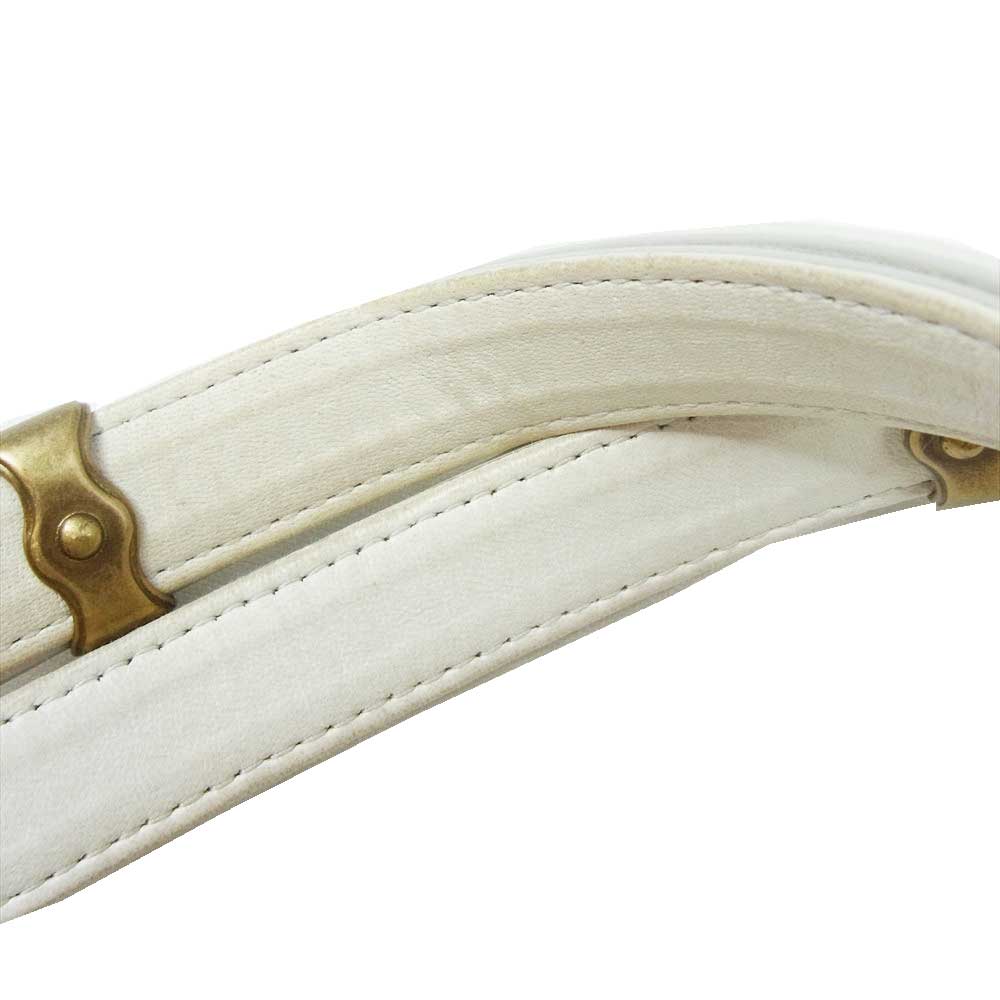 BOTTEGAVENETA ボッテガヴェネタ イントレチャート レザー トートバッグ ホワイト ホワイト系【中古】