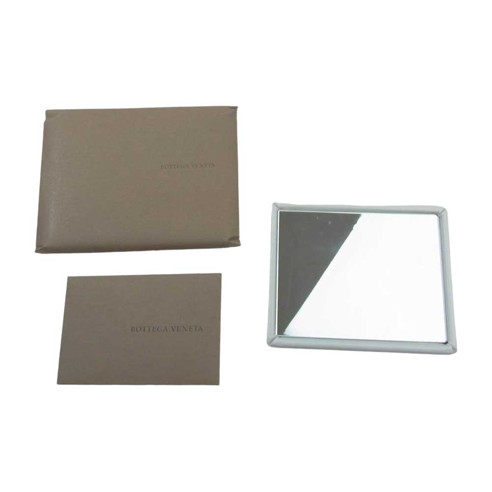 BOTTEGAVENETA ボッテガヴェネタ イントレチャート レザー トートバッグ ホワイト ホワイト系【中古】