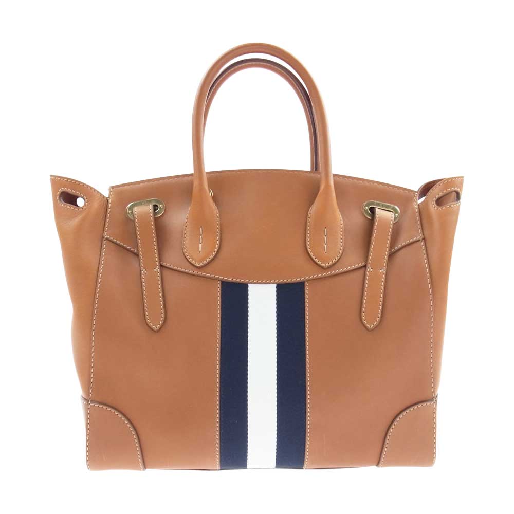 ラルフローレン ハンドバッグ ショルダー 2way リッキー レザー 本革 茶色 RALPH LAUREN ラルフローレン リッキーバッグ レザー ハンドバッグ