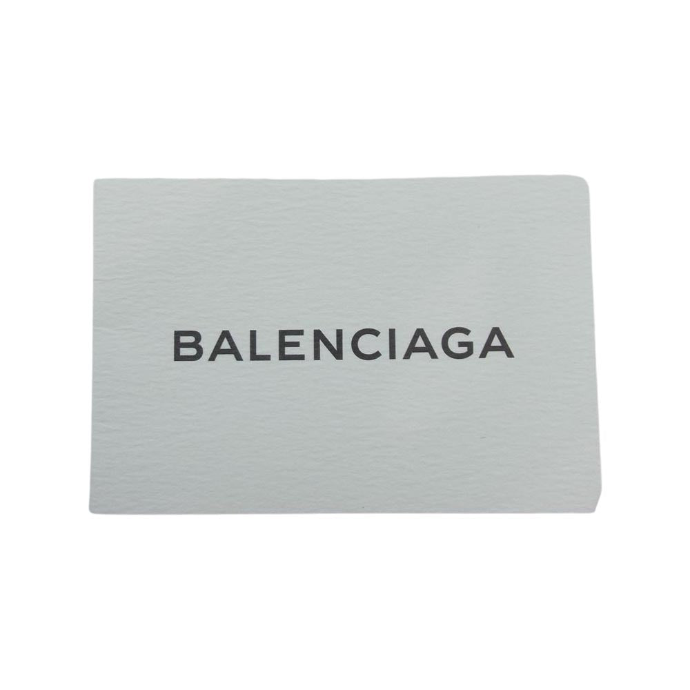 BALENCIAGA バレンシアガ 339933 ネイビーカバ S ロゴプリント ハンドバッグ トートバッグ ベージュ系【中古】