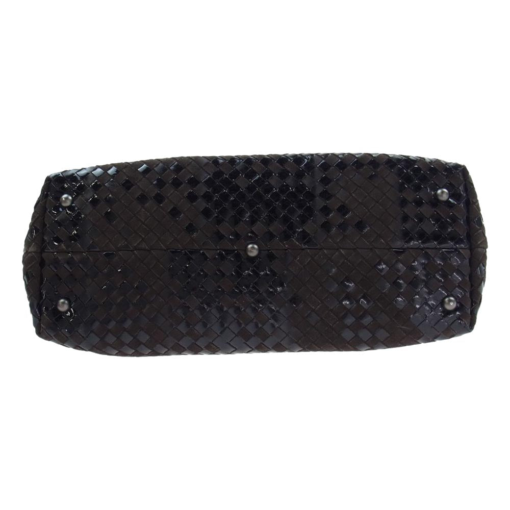 BOTTEGAVENETA ボッテガヴェネタ 200479 イントレチャート スエード レザー トートバッグ ブラウン系 ブラック系【中古】