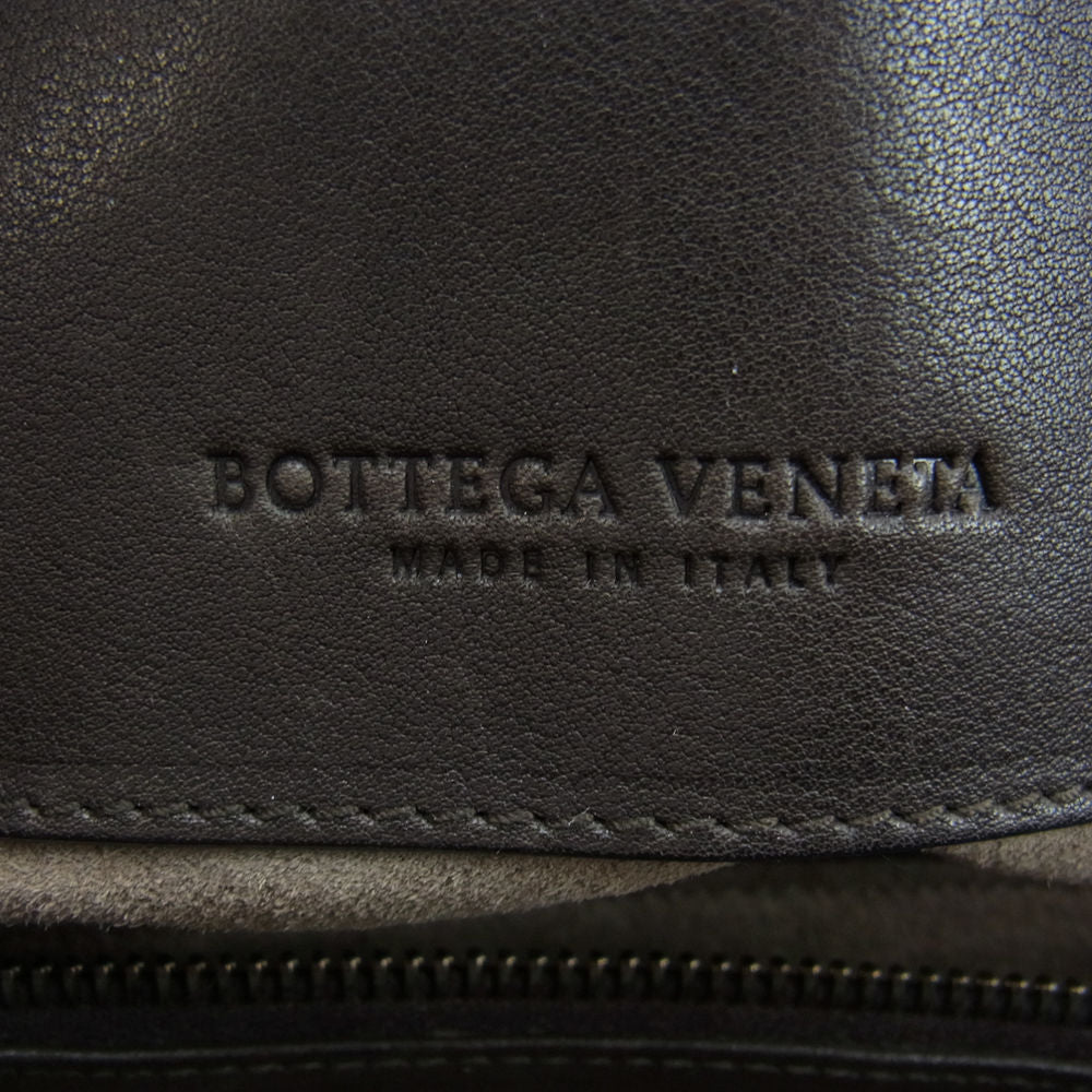 BOTTEGAVENETA ボッテガヴェネタ 200479 イントレチャート スエード レザー トートバッグ ブラウン系 ブラック系【中古】