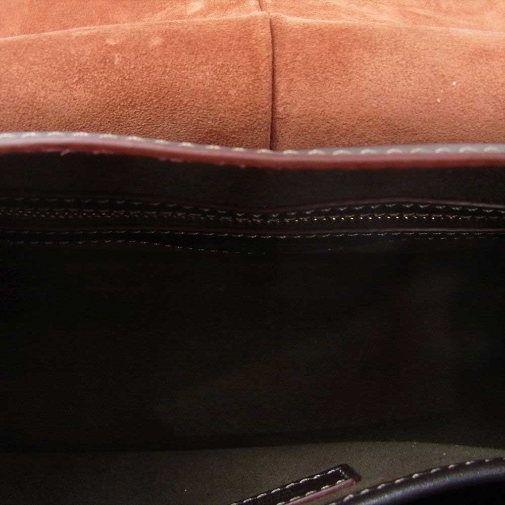 TOD’S トッズ Tタイムレス レザー ハンドバッグ ブラウン系【極上美品】【中古】