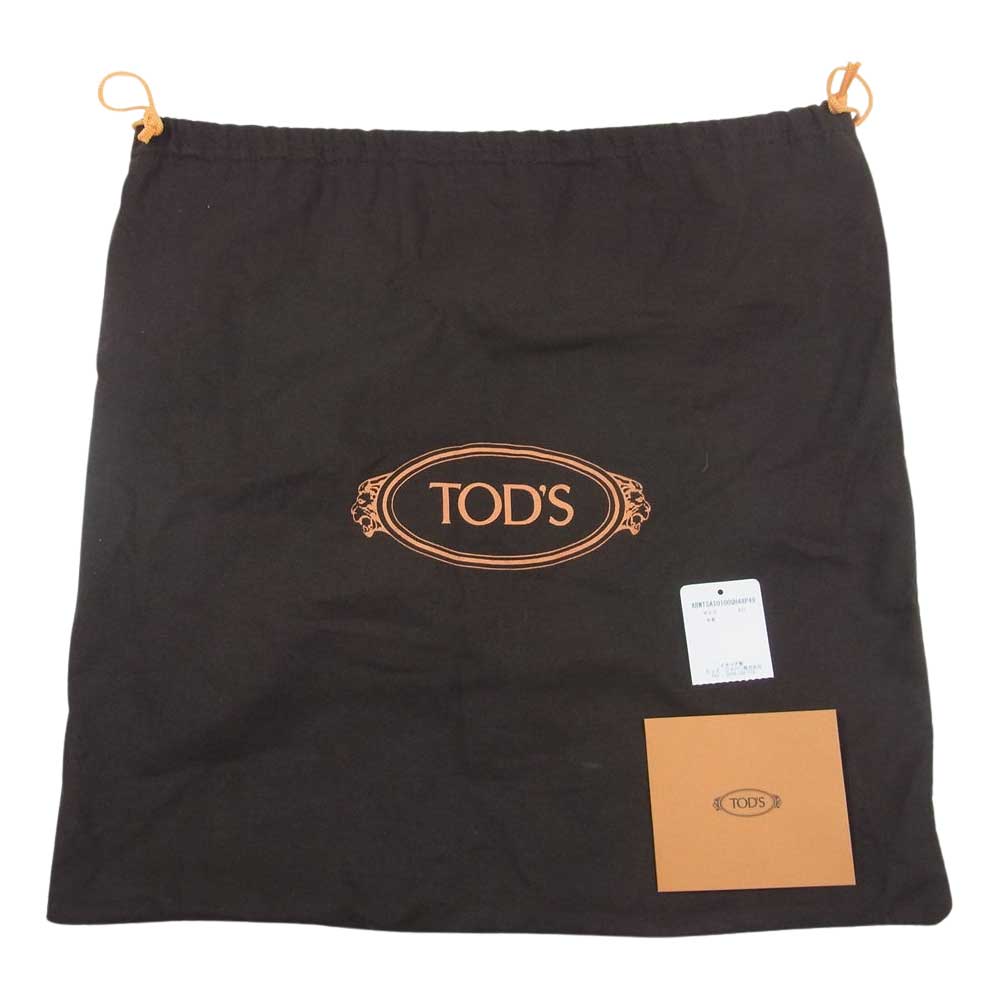 TOD’S トッズ Tタイムレス レザー ハンドバッグ ブラウン系【極上美品】【中古】