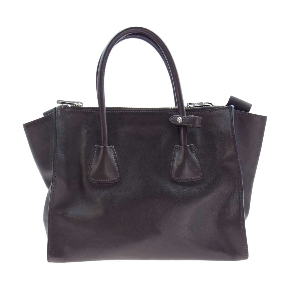PRADA プラダ 購入時ギャランティ付属 BN2619 GLACE CALF グレー