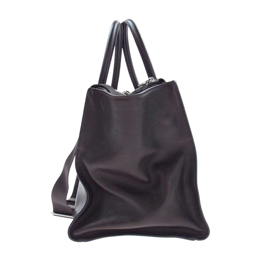 PRADA プラダ 購入時ギャランティ付属 BN2619 GLACE CALF グレースカーフ 三角ロゴプレート 2WAY レザー ショルダーバッグ ブラウン系【中古】
