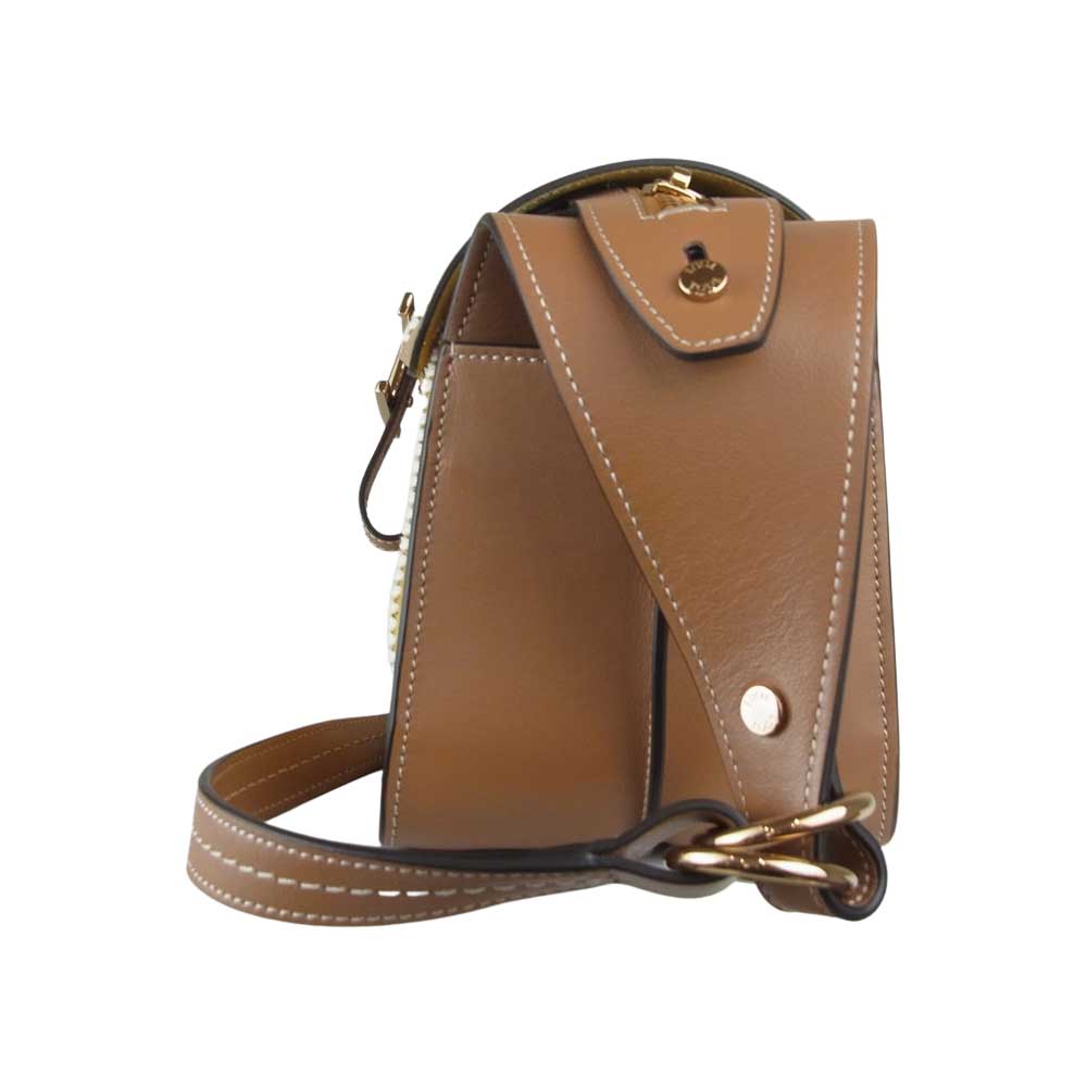 TOD’S トッズ XBWTSBYI100QZT0O77 Leather Bag Mini レザー ショルダーバッグ ミニ ブラウン系【新古品】【未使用】【中古】