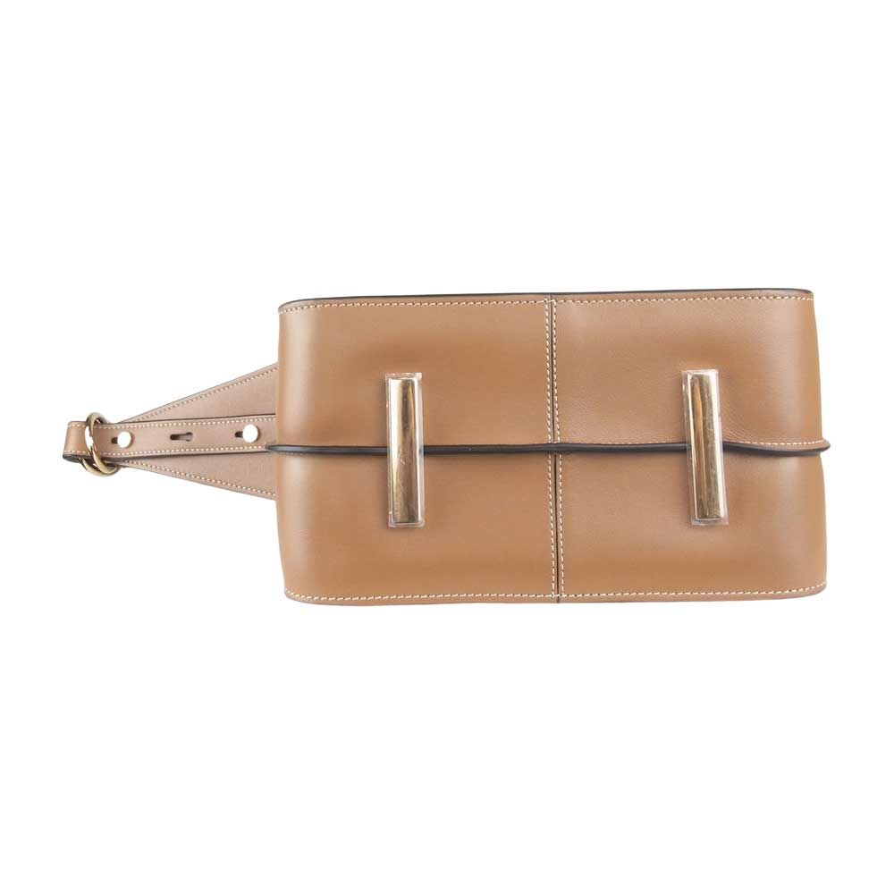 TOD’S トッズ XBWTSBYI100QZT0O77 Leather Bag Mini レザー ショルダーバッグ ミニ ブラウン系【新古品】【未使用】【中古】