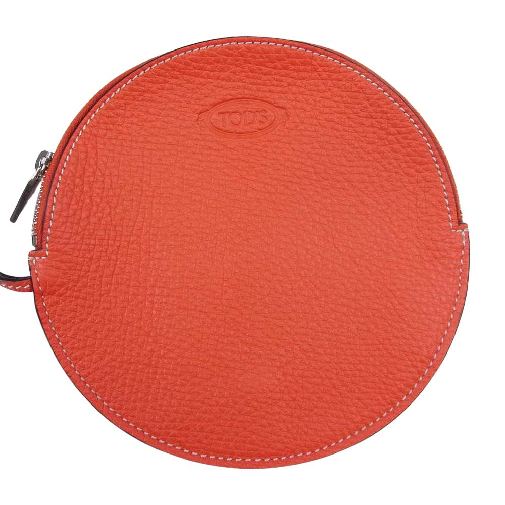 TOD’S トッズ レザー バケット 巾着 2WAY ハンド ショルダーバッグ レッド系【美品】【中古】