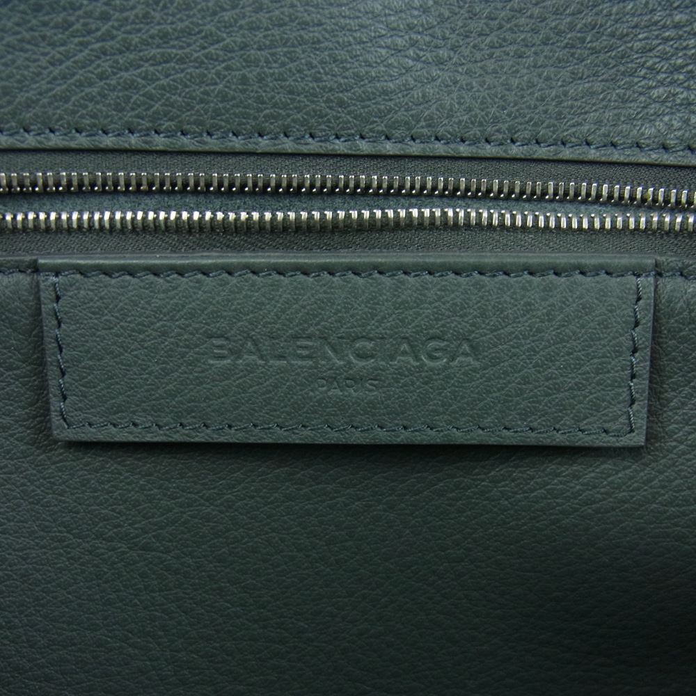 BALENCIAGA バレンシアガ 432596 PAPER 2WAY ペーパー B4 レザー トート ショルダー バッグ グレー系【美品】【中古】