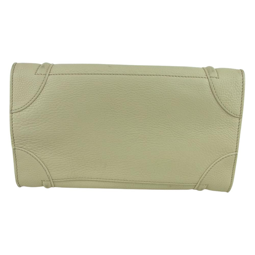 CELINE セリーヌ ラゲージ ミニショッパー ハンド トート バッグ イタリア製 ベージュ系【中古】