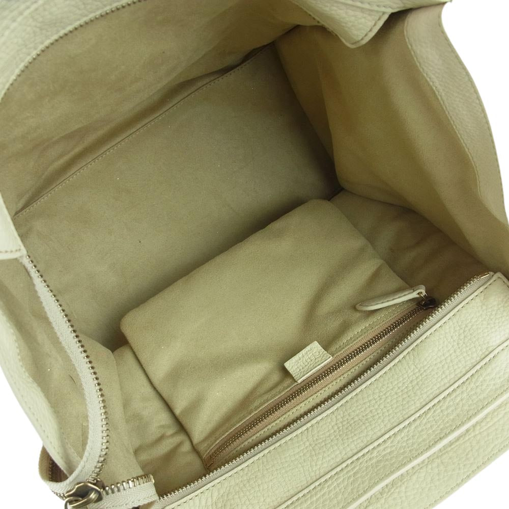 CELINE セリーヌ ラゲージ ミニショッパー ハンド トート バッグ イタリア製 ベージュ系【中古】