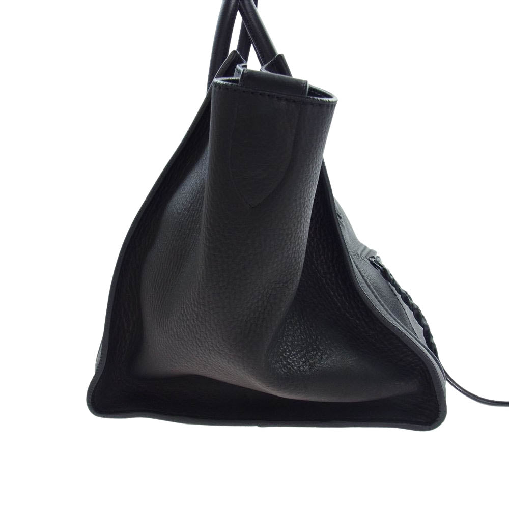 CELINE セリーヌ ラゲージ ファントム レザー ハンド トート バッグ ブラック系【中古】