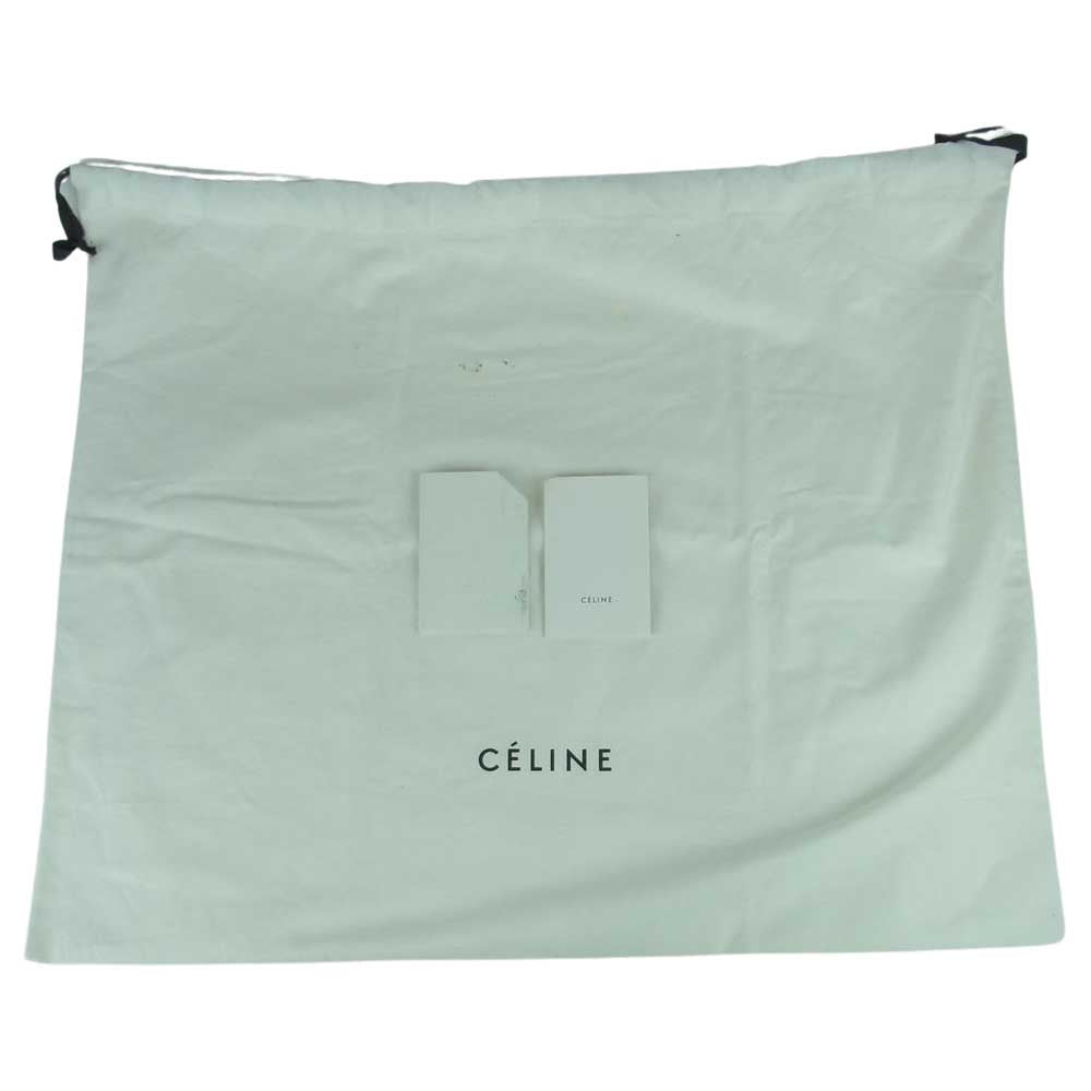 CELINE セリーヌ ラゲージ マイクロ レザー ハンド バッグ イタリア製 ブラウン系【中古】
