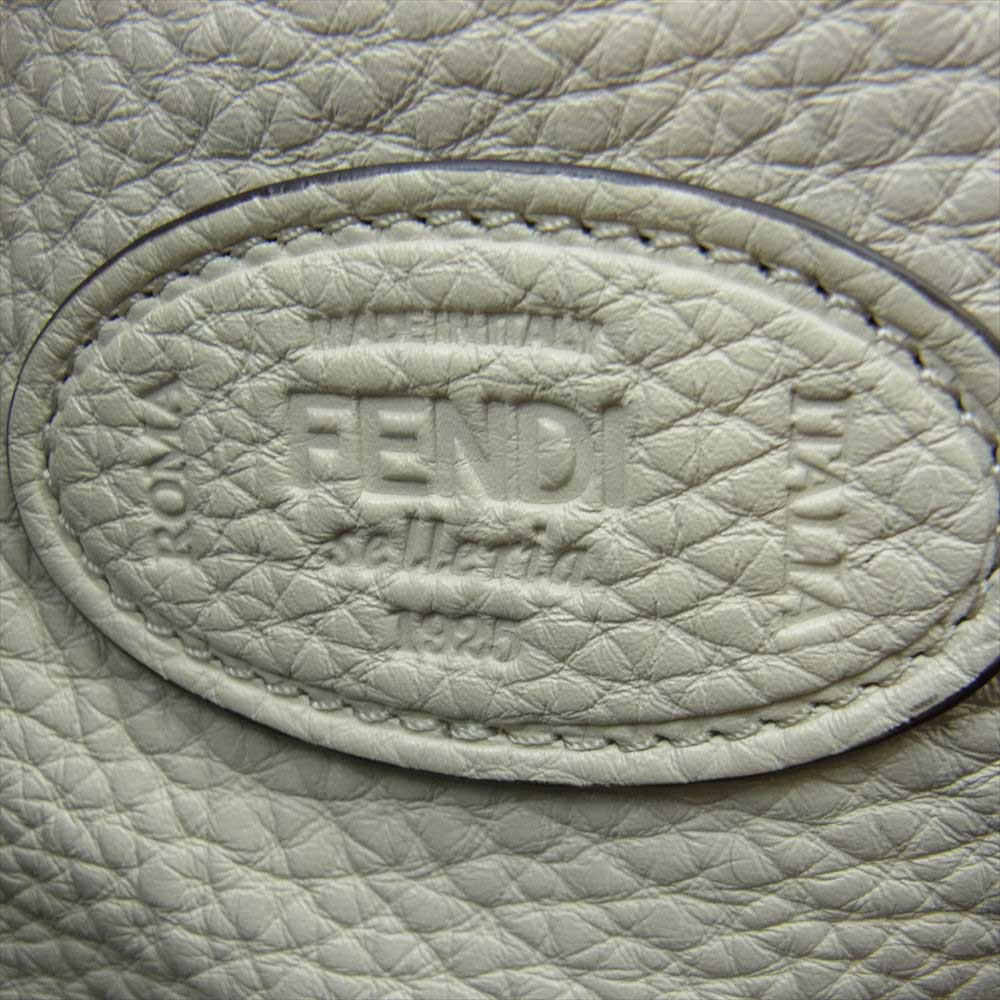 FENDI フェンディ 8BH349 セレリア 2WAY レザー ショルダーバッグ ベージュ系【美品】【中古】