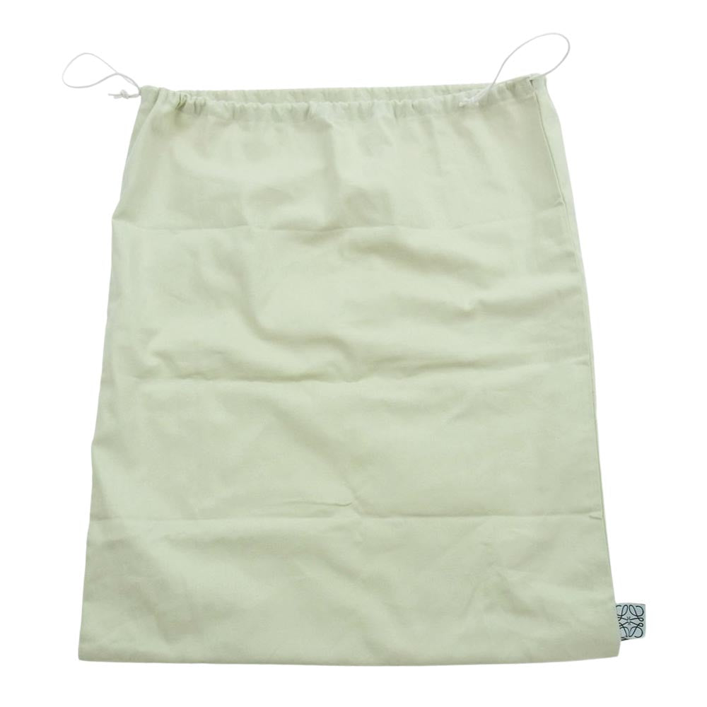 LOEWE ロエベ アナグラム トートバッグ スモール ジャカード キャンバス カーフ ベージュ系 ブラウン系【美品】【中古】