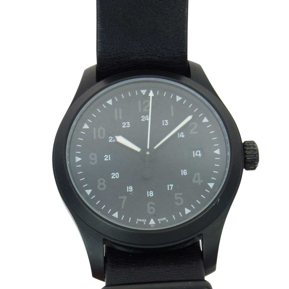 HAMILTON ハミルトン H6958943 × N.HOOLYWOOD エヌハリウッド 500本限定 カーキ フィールド メカニカル ウオッチ ブラック系【中古】