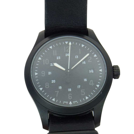 HAMILTON ハミルトン H6958943 × N.HOOLYWOOD エヌハリウッド 500本限定 カーキ フィールド メカニカル ウオッチ ブラック系【中古】