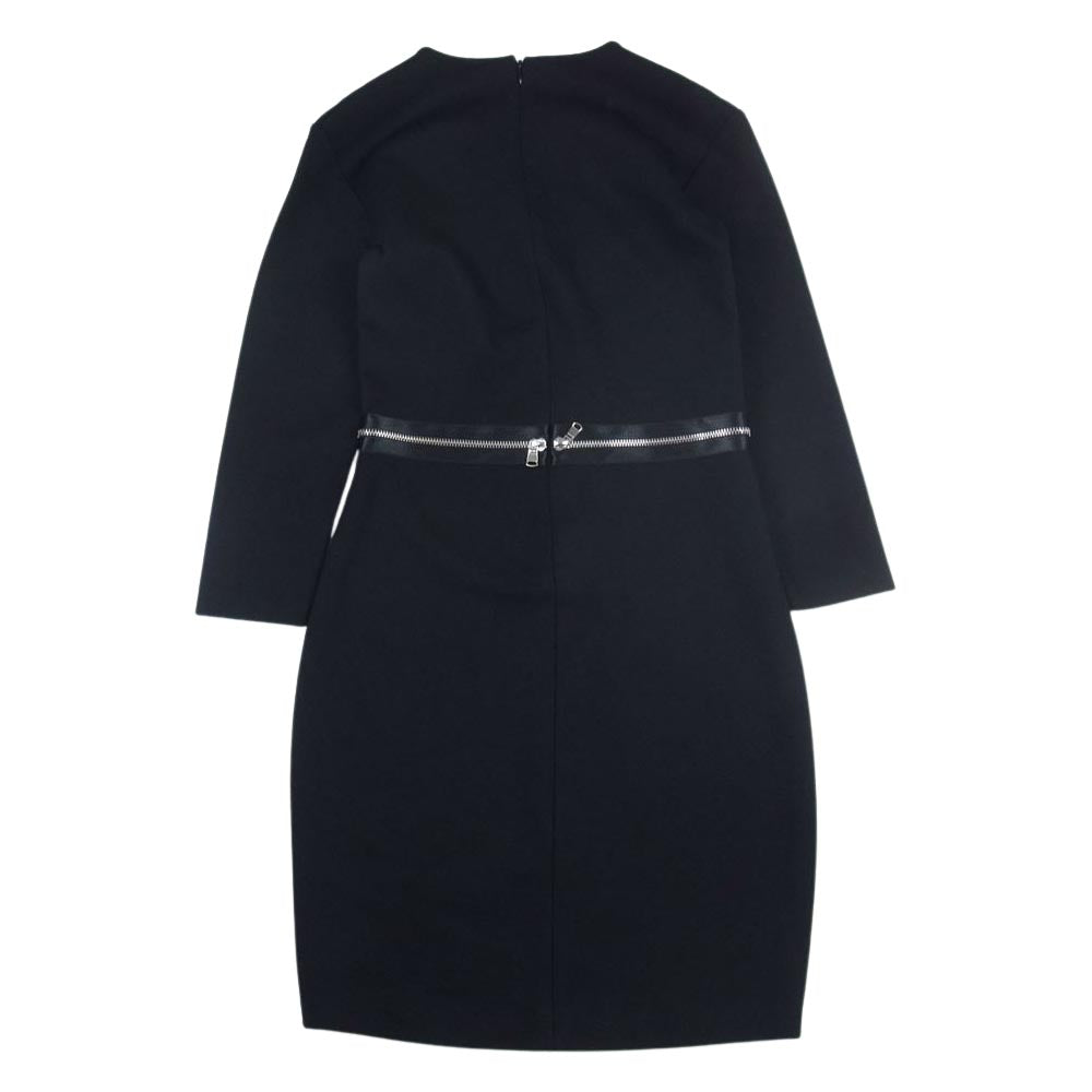 Alexander McQueen アレキサンダーマックイーン ウエストジップ ワンピース ブラック系 XS【極上美品】【中古】