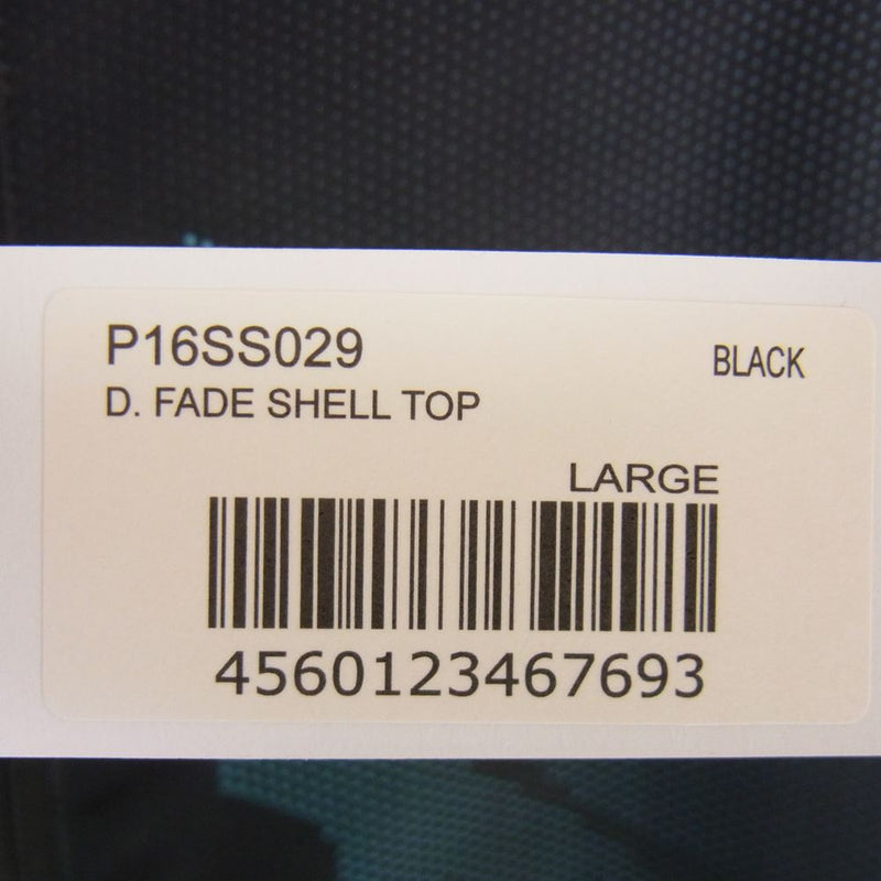 パレス P16SS029 D. Fade Shell Top ロゴ フーディ シェル ナイロン ジャケット ブラック系 L【中古】