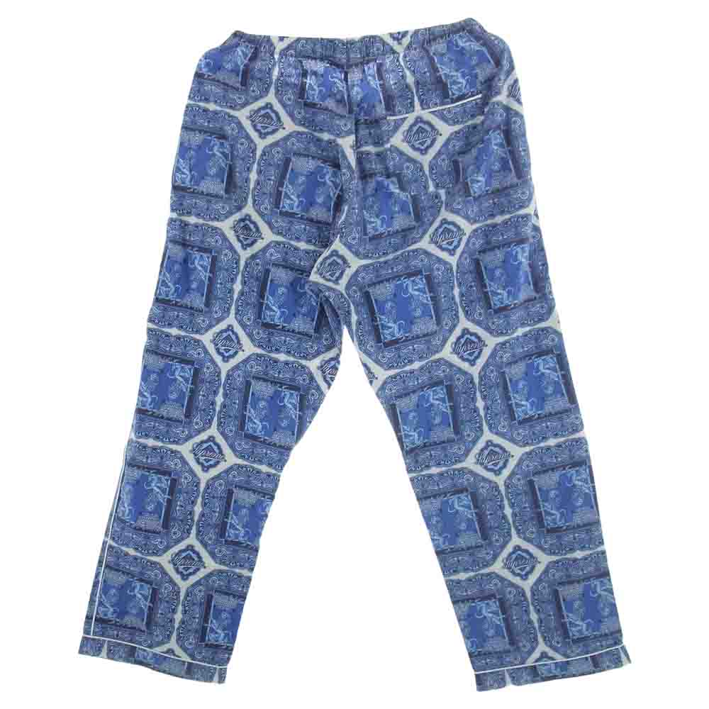 Supreme シュプリーム 22SS Regency Pajama リージェンシー パジャマ パンツ  ブルー系 M【中古】