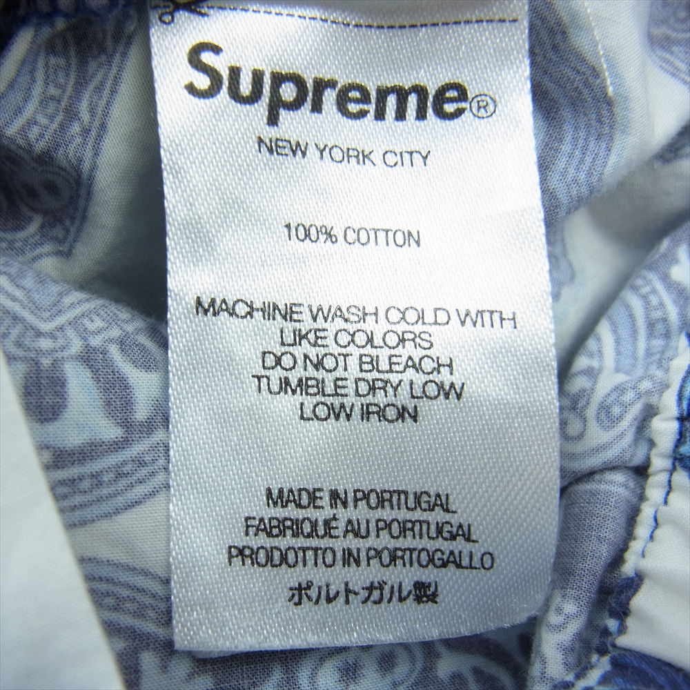 Supreme シュプリーム 22SS Regency Pajama リージェンシー パジャマ パンツ  ブルー系 M【中古】