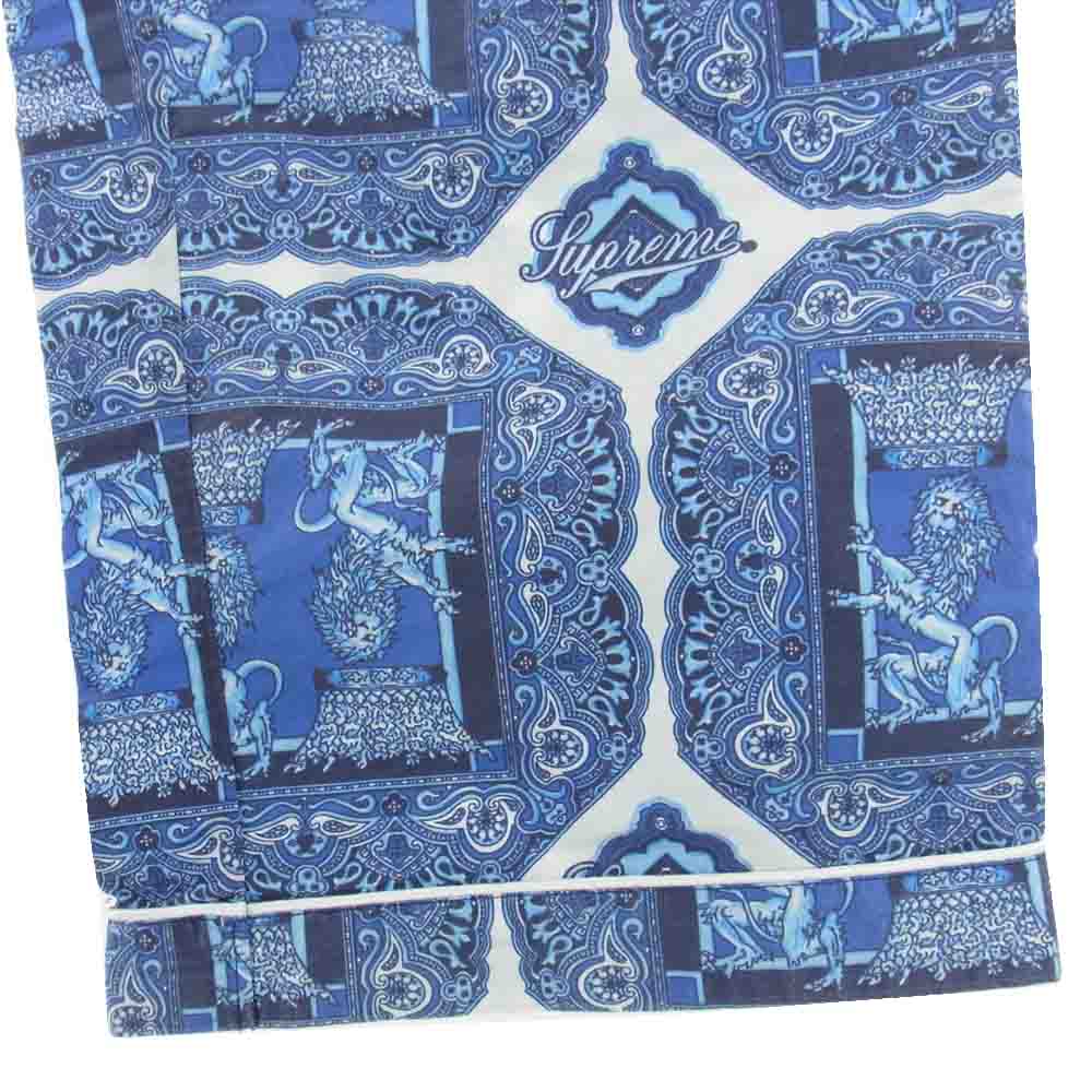 Supreme シュプリーム 22SS Regency Pajama リージェンシー パジャマ パンツ  ブルー系 M【中古】