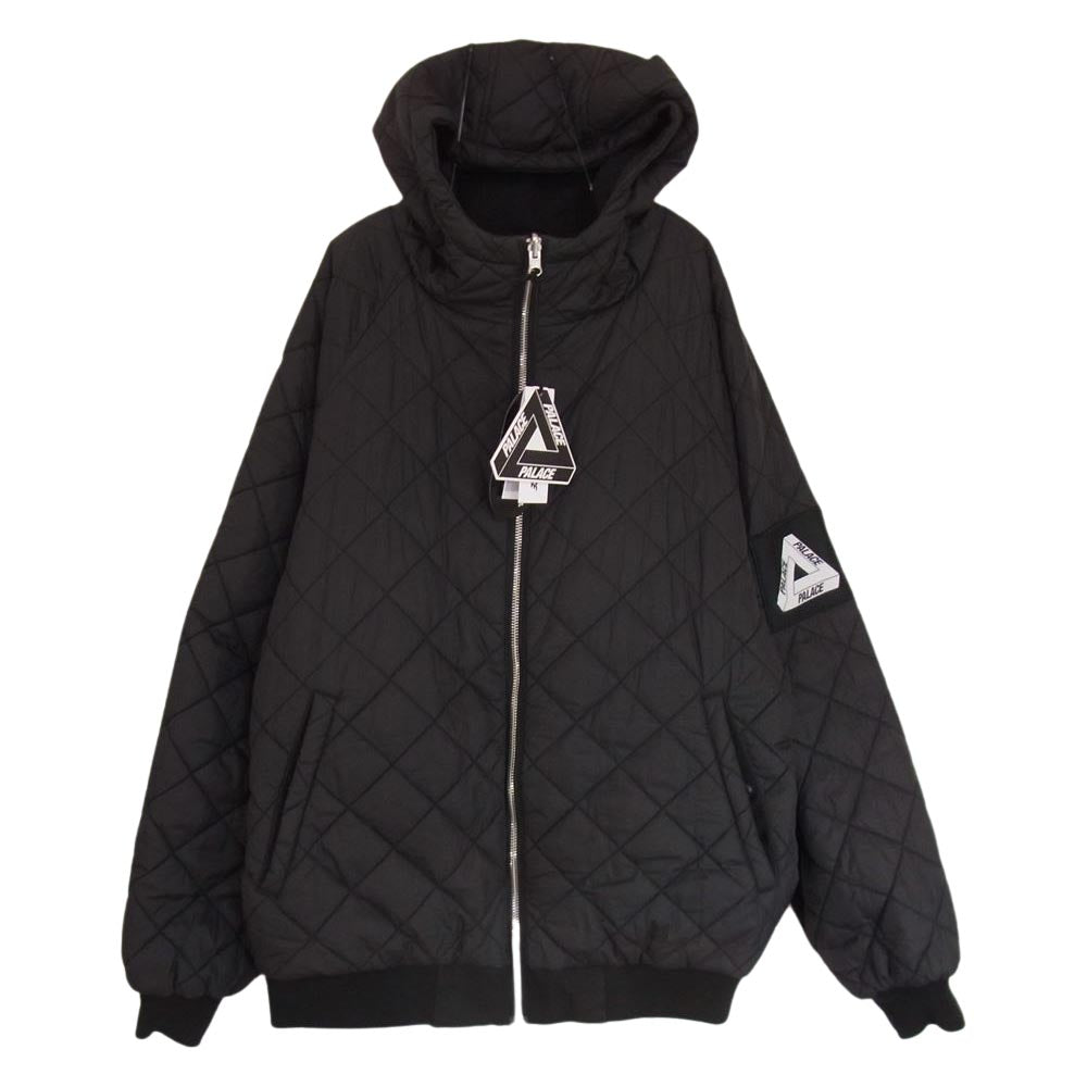 パレス P19JK049 ONE 2 ONE REVERSIBLE JACKET リバーシブル ワッペン ロゴ 刺繍 フーディ ジャケット ブラック系 L【中古】