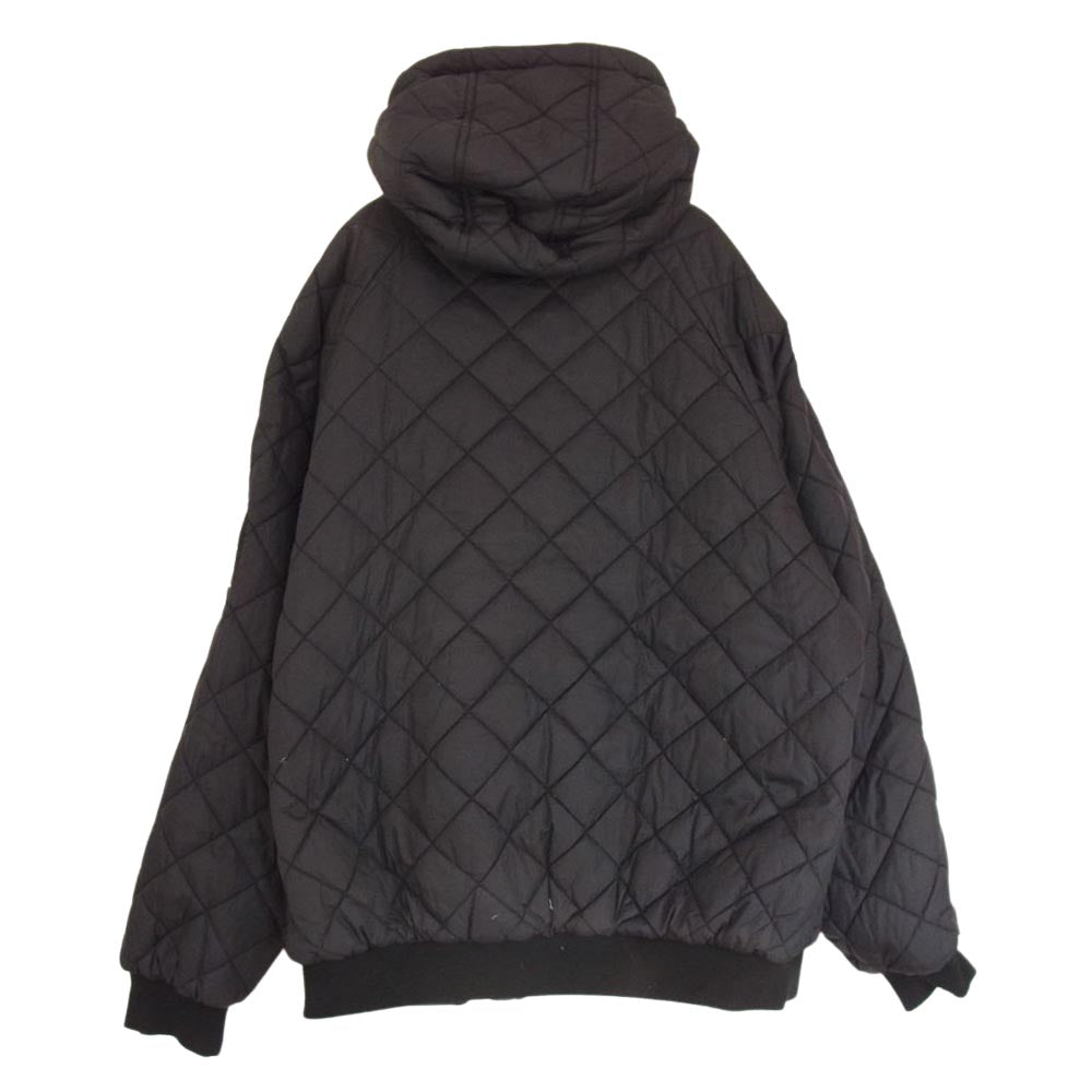 パレス P19JK049 ONE 2 ONE REVERSIBLE JACKET リバーシブル ワッペン ロゴ 刺繍 フーディ ジャケット ブラック系 L【中古】