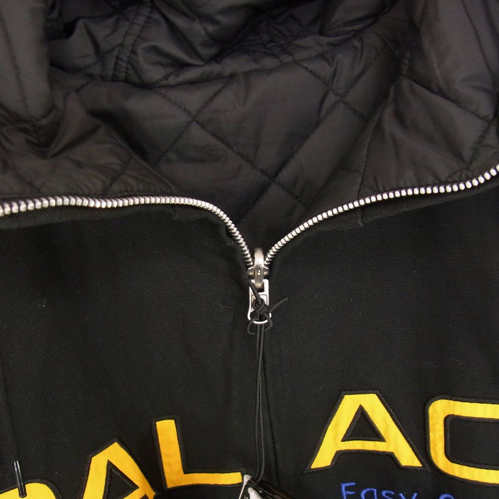 パレス P19JK049 ONE 2 ONE REVERSIBLE JACKET リバーシブル ワッペン ロゴ 刺繍 フーディ ジャケット ブラック系 L【中古】
