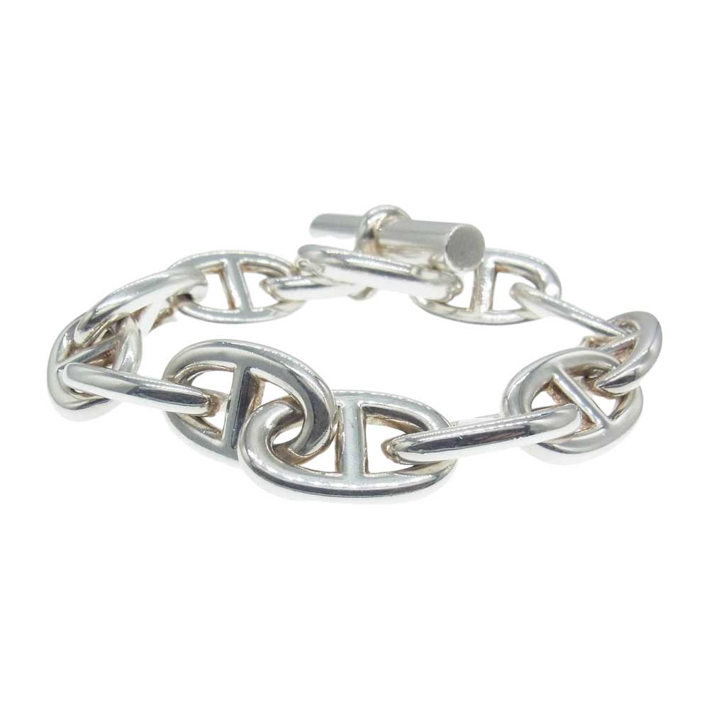 HERMES エルメス Chaine Dancre シェーヌダンクル TGM 11コマ チェーン ブレスレット シルバー系【中古】