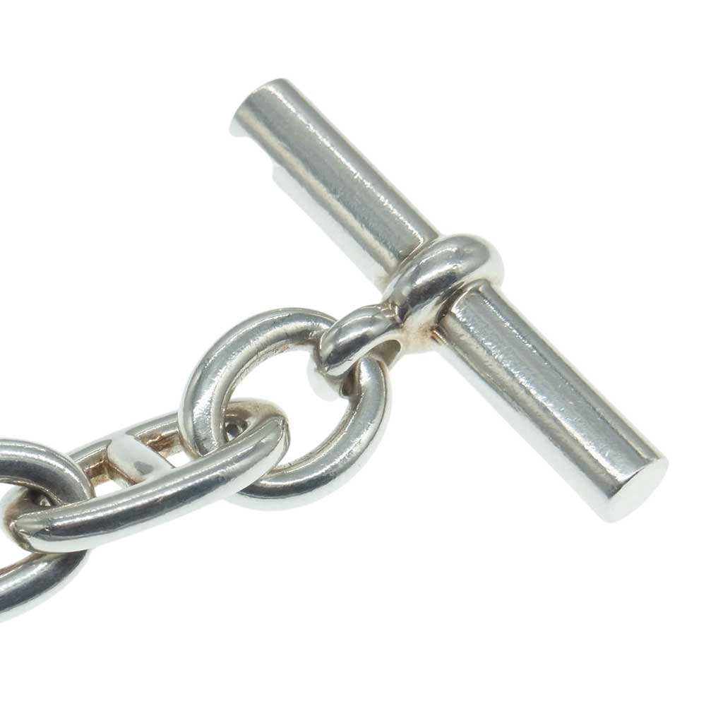 HERMES エルメス Chaine Dancre シェーヌダンクル TGM 11コマ チェーン ブレスレット シルバー系【中古】