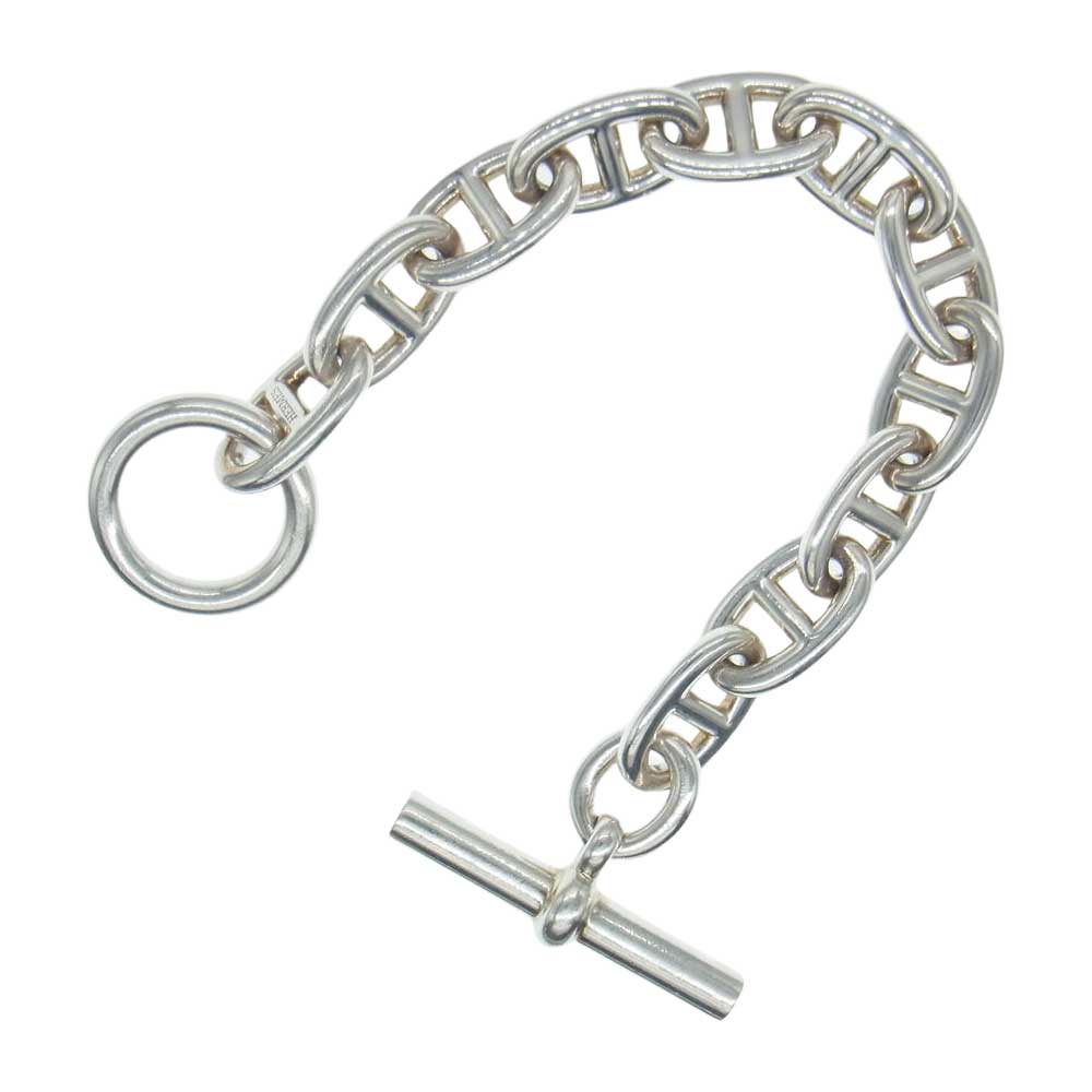 HERMES エルメス Chaine Dancre シェーヌダンクル TGM 11コマ チェーン ブレスレット シルバー系【中古】