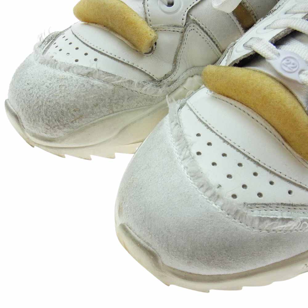 MAISON MARGIELA メゾンマルジェラ 19AW 22ライン Retro Fit レトロ フィット シャークソール スニーカー ホワイト系 40【中古】