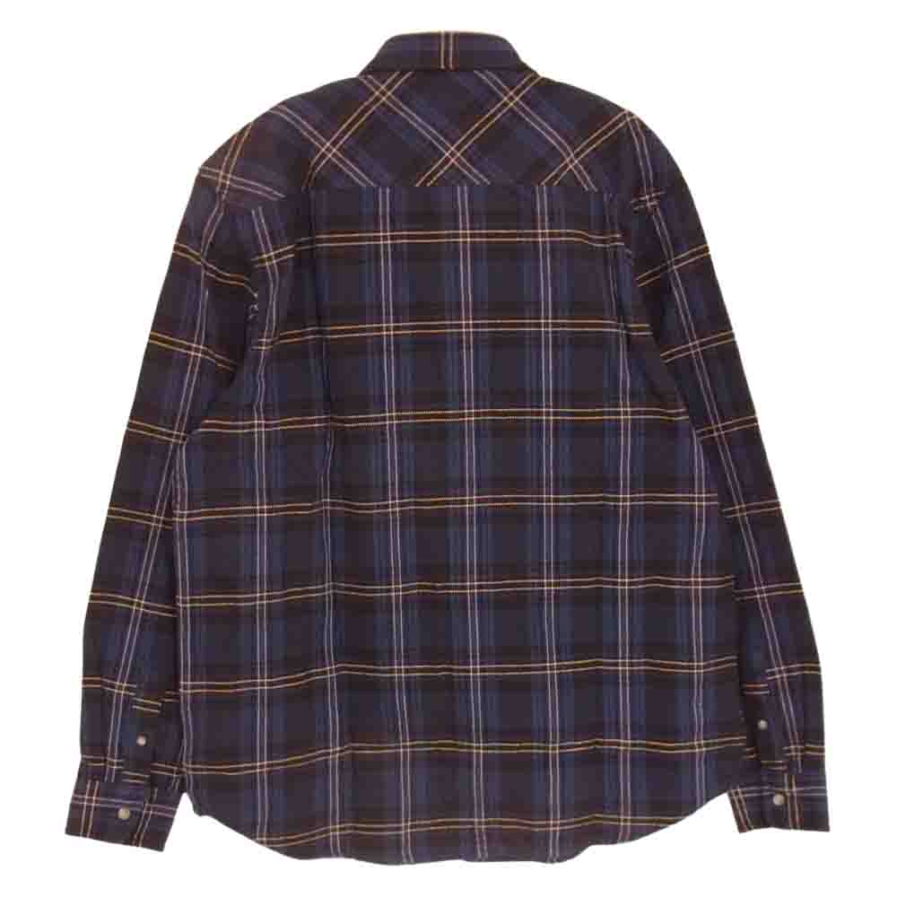 Carhartt カーハート WIP Franklin Check Shirt 長袖 ネル シャツ ダークネイビー系 ブラック系 L【新古品】【未使用】【中古】