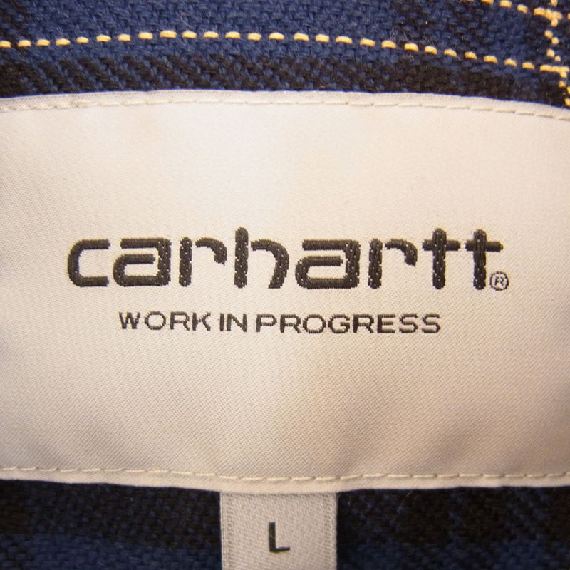 Carhartt カーハート WIP Franklin Check Shirt 長袖 ネル シャツ ダークネイビー系 ブラック系 L【新古品】【未使用】【中古】