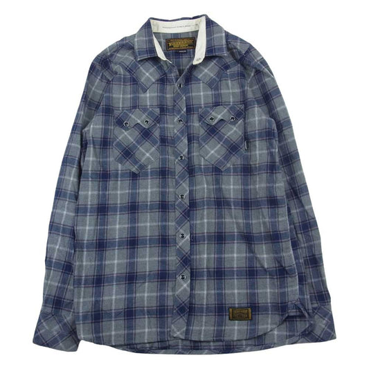 NEIGHBORHOOD ネイバーフッド 12SS 12SPNH-SHM01S DEAD WOOD.CHECK/C-SHIRT.LS フランネル ウェスタン 長袖 シャツ グレー系 L【中古】