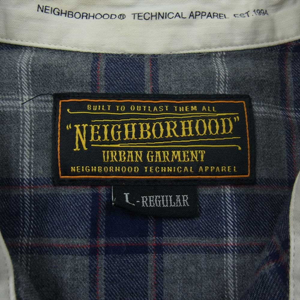 NEIGHBORHOOD ネイバーフッド 12SS 12SPNH-SHM01S DEAD WOOD.CHECK/C-SHIRT.LS フランネル ウェスタン 長袖 シャツ グレー系 L【中古】