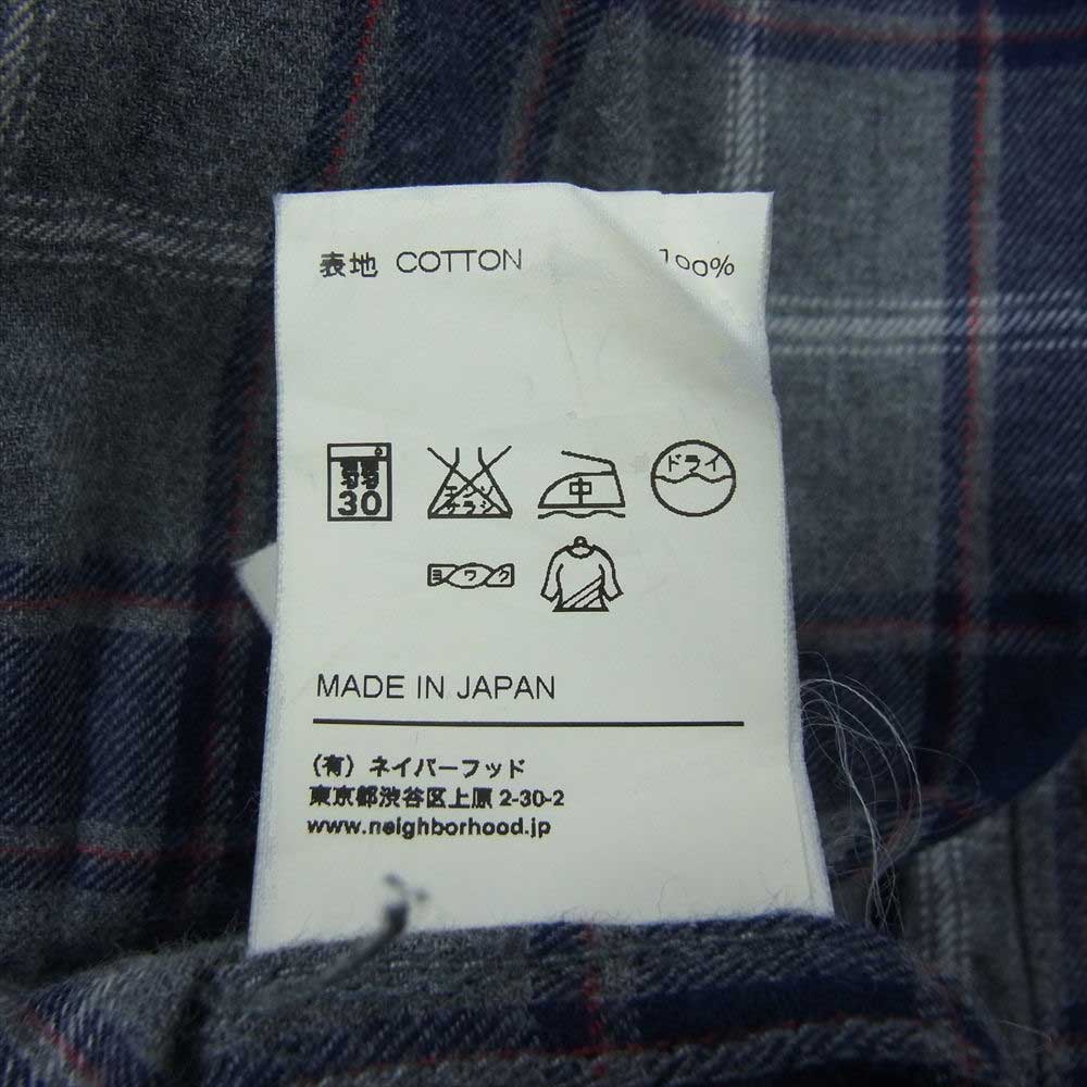 NEIGHBORHOOD ネイバーフッド 12SS 12SPNH-SHM01S DEAD WOOD.CHECK/C-SHIRT.LS フランネル ウェスタン 長袖 シャツ グレー系 L【中古】