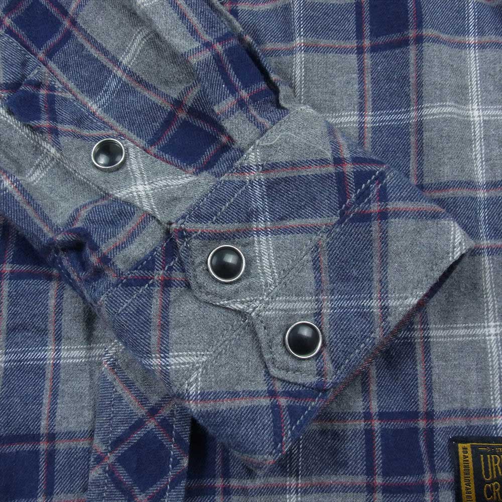 NEIGHBORHOOD ネイバーフッド 12SS 12SPNH-SHM01S DEAD WOOD.CHECK/C-SHIRT.LS フランネル ウェスタン 長袖 シャツ グレー系 L【中古】