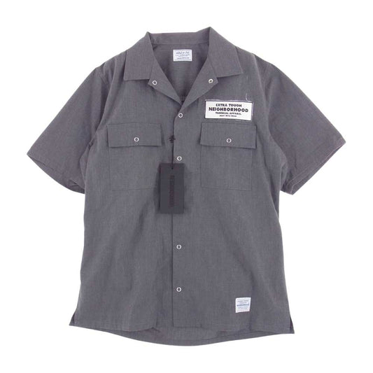NEIGHBORHOOD ネイバーフッド 14SS 141TSNH-SHM04 CLASSIC WORK EC-SHIRT.SS 半袖 ワーク シャツ グレー系 L【中古】