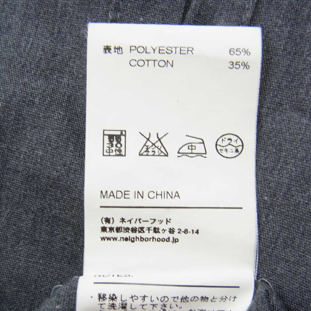 NEIGHBORHOOD ネイバーフッド 14SS 141TSNH-SHM04 CLASSIC WORK EC-SHIRT.SS 半袖 ワーク シャツ グレー系 L【中古】