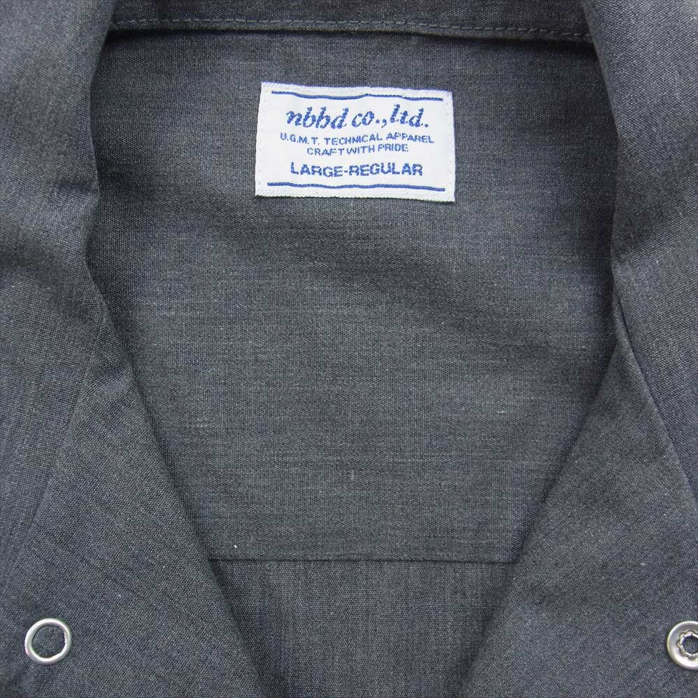 NEIGHBORHOOD ネイバーフッド 14SS 141TSNH-SHM04 CLASSIC WORK EC-SHIRT.SS 半袖 ワーク シャツ グレー系 L【中古】