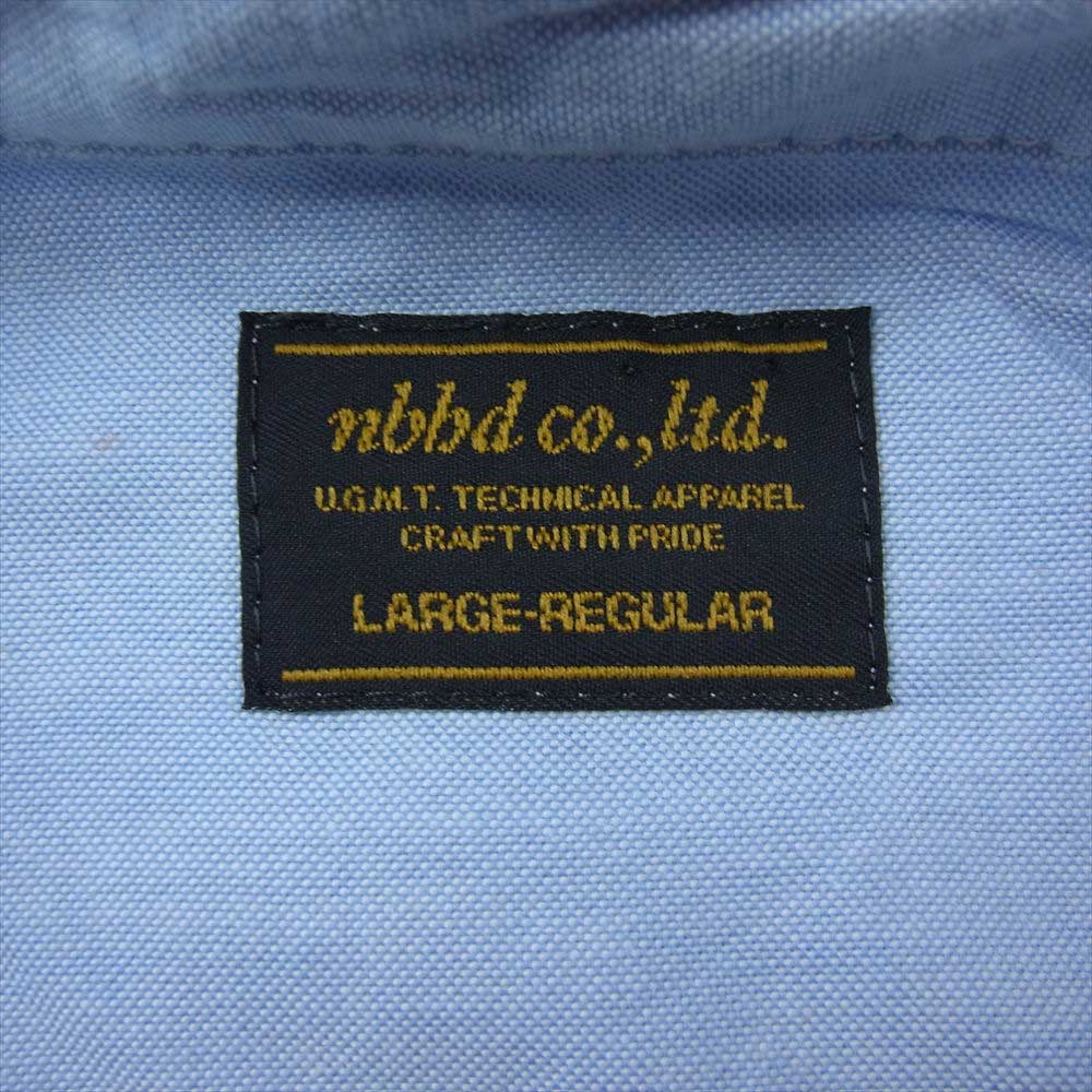 NEIGHBORHOOD ネイバーフッド 14SS  141SPNH-SHM04 HIGHLINER.OX/C-SHIRT.LS オックス フォード 長袖 シャツ ブルー系 L【中古】